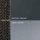 كرسي هزاز لشخصين مصنوع من المعدن والحبل مع مقعد من القماش صنع في إيطاليا - ماري Viadurini