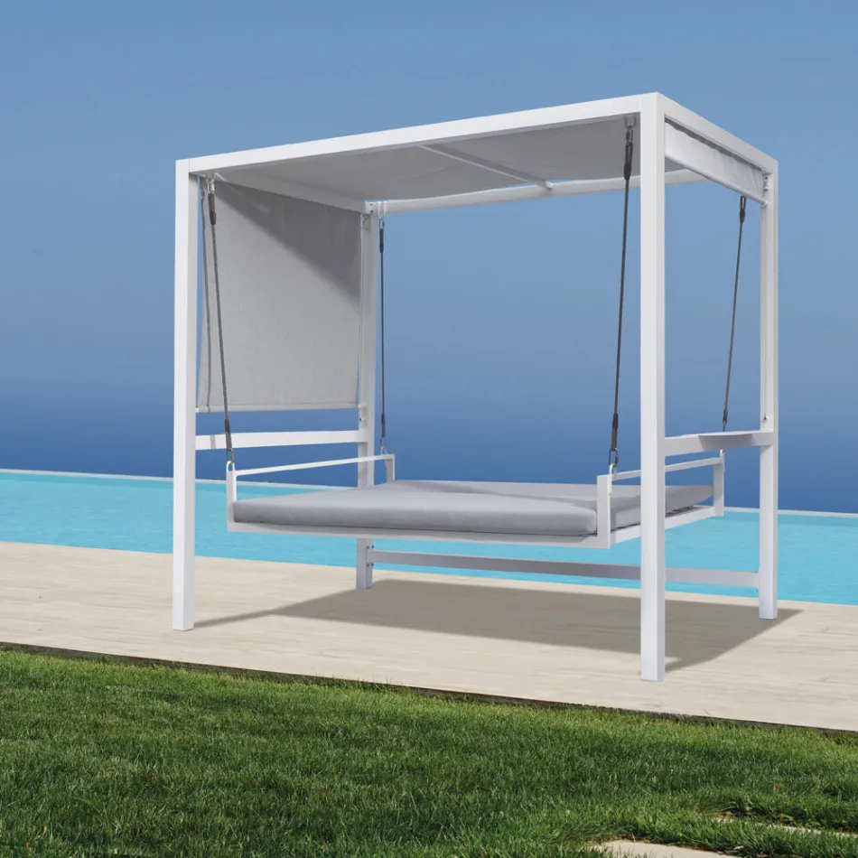 أرجوحة حديقة معلقة مصنوعة من الألومنيوم المطلي - بروكارد Viadurini