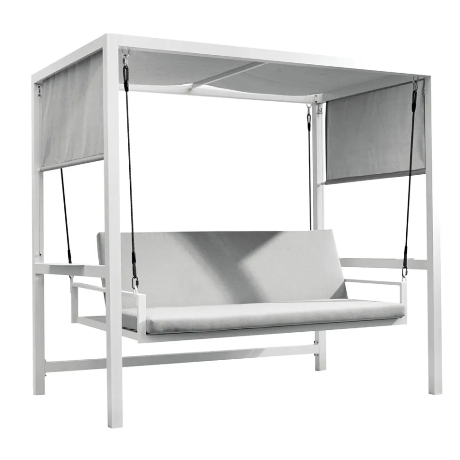 أرجوحة حديقة معلقة مصنوعة من الألومنيوم المطلي - بروكارد Viadurini