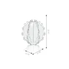 عنصر زخرفي من زجاج شبكي على شكل صبار، صنع في إيطاليا - وودي Viadurini