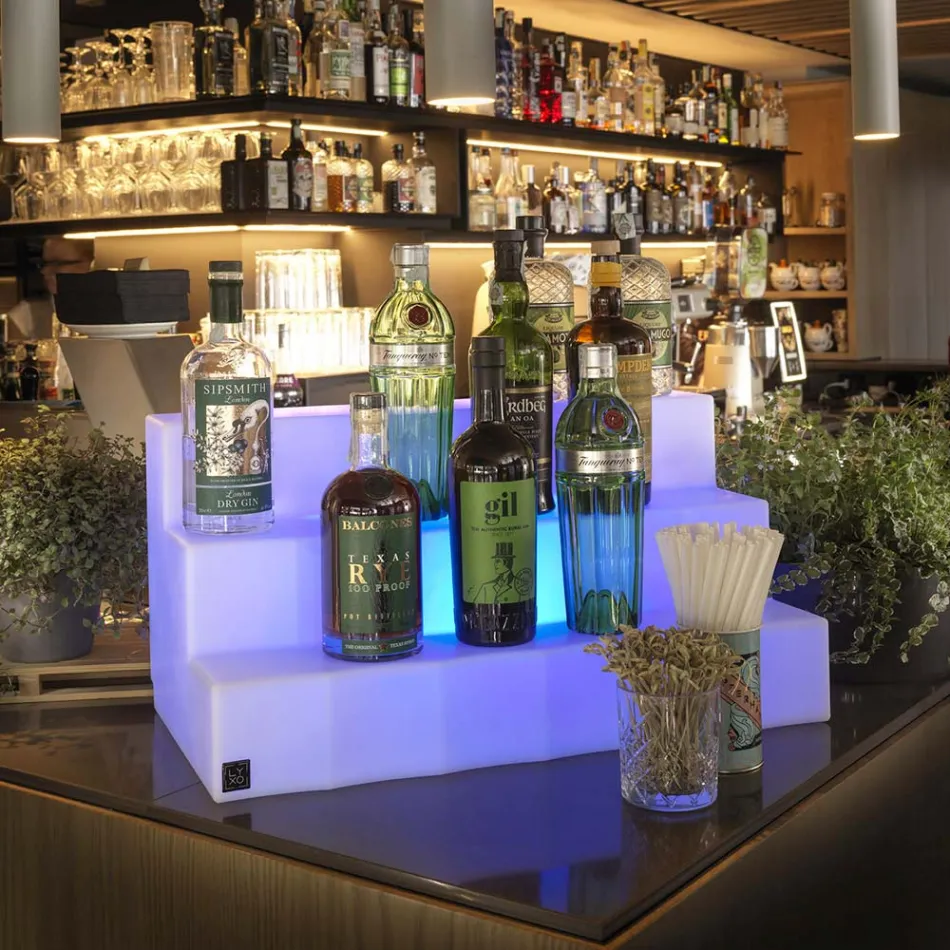 عارض زجاجات بثلاث خطوات صنع في إيطاليا - كابو Viadurini