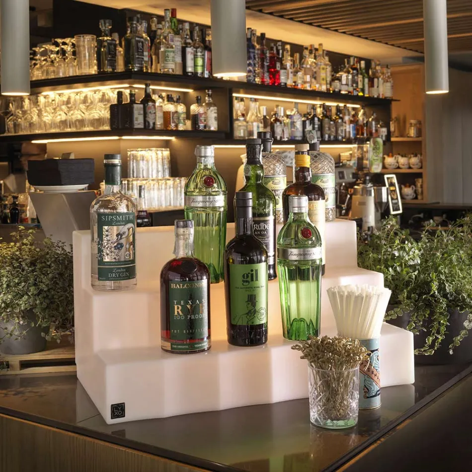 عارض زجاجات بثلاث خطوات صنع في إيطاليا - كابو Viadurini