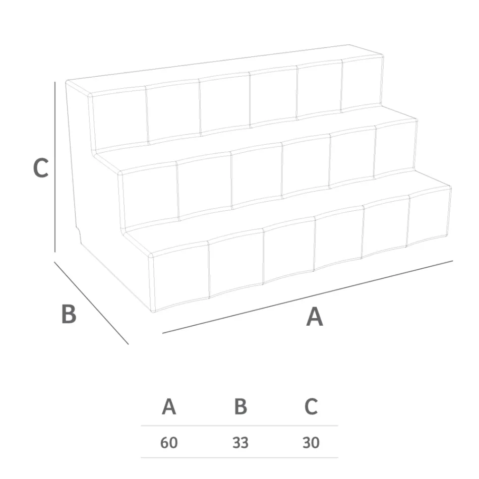 عارض زجاجات بثلاث خطوات صنع في إيطاليا - كابو Viadurini