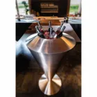 فرابيه أرضيات عصري بلمسة نهائية من الفولاذ الساتان، صنع في إيطاليا - أستانا Viadurini