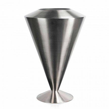 فرابيه أرضيات عصري بلمسة نهائية من الفولاذ الساتان، صنع في إيطاليا - أستانا Viadurini