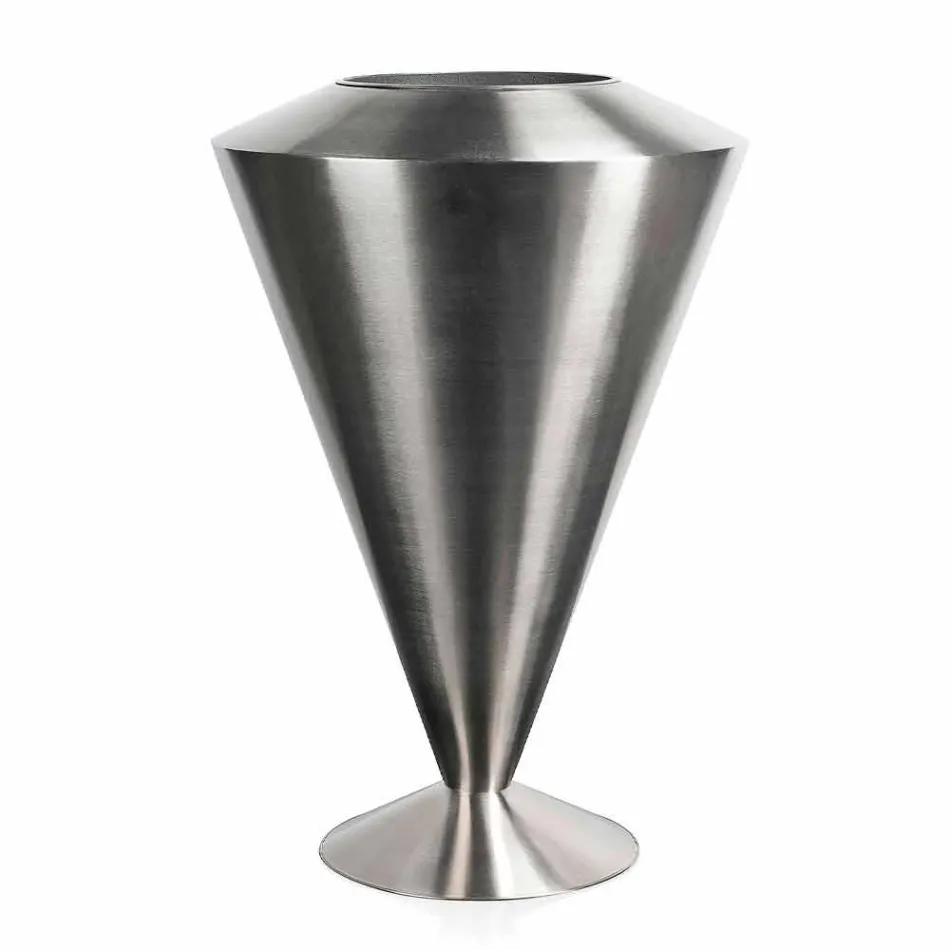 فرابيه أرضيات عصري بلمسة نهائية من الفولاذ الساتان، صنع في إيطاليا - أستانا Viadurini