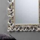 مرآة حائط عمودية كبيرة بإطار مزخرف برسومات باريسية Viadurini