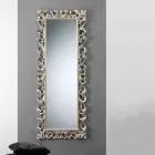 مرآة حائط عمودية كبيرة بإطار مزخرف برسومات باريسية Viadurini