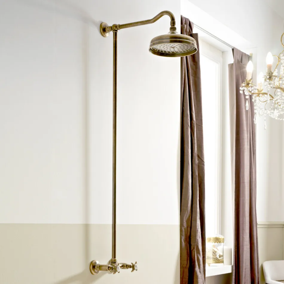 طقم رأس دش نحاسي مصنوع يدويًا بتصميم كلاسيكي - ميريانو Viadurini