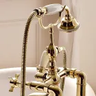 مجموعة أحواض استحمام أرضية بتصميم عتيق من النحاس، صنع في إيطاليا - كاترينا Viadurini