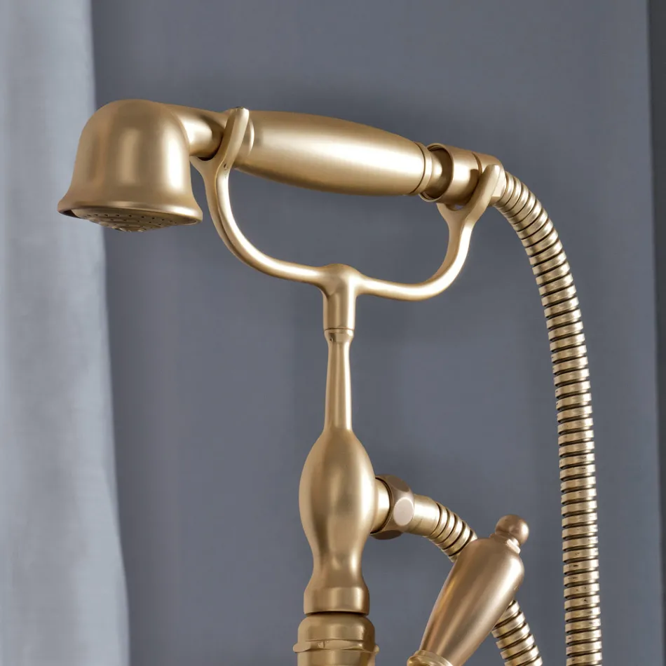 مجموعة أحواض استحمام أرضية مع دش يدوي ودش مرن، صنع في إيطاليا - ميلانو Viadurini