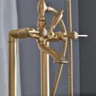 مجموعة أحواض استحمام أرضية مع دش يدوي ودش مرن، صنع في إيطاليا - ميلانو Viadurini