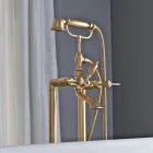 مجموعة أحواض استحمام أرضية مع دش يدوي ودش مرن، صنع في إيطاليا - ميلانو Viadurini