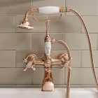 مجموعة أحواض الاستحمام النحاسية بتصميم عتيق، صنع في إيطاليا - كلاريسا Viadurini