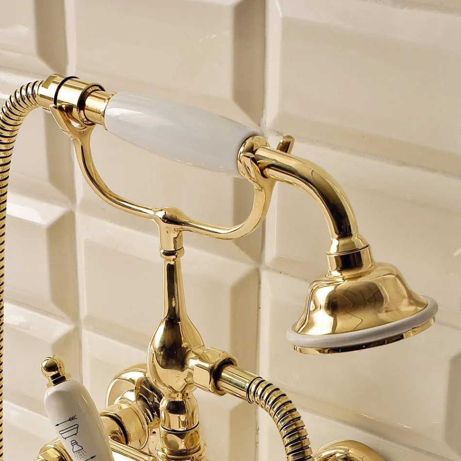 مجموعة أحواض استحمام نحاسية على الطراز العتيق، صنع في إيطاليا - كاترينا Viadurini