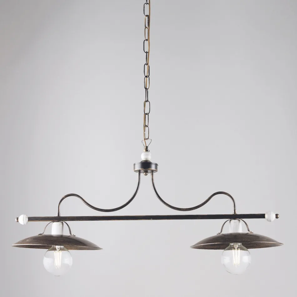 إضاءة مصنوعة في إيطاليا من الزجاج والمعدن للمساحات الراقية - إكوينوزيو Viadurini