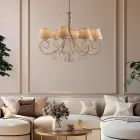 إضاءة مصنوعة في إيطاليا من الزجاج والمعدن لخلق مساحات أنيقة - دراكو Viadurini