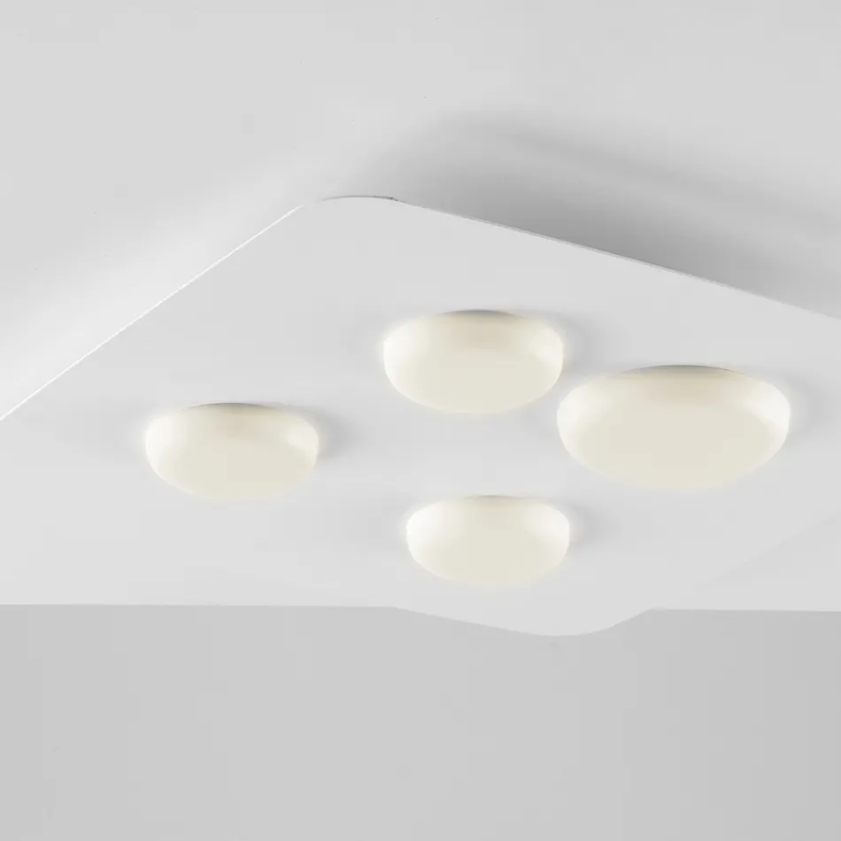 إضاءة مصنوعة في إيطاليا من الزجاج والمعدن لإضفاء لمسة جمالية على الديكورات الداخلية – كيبلر Viadurini