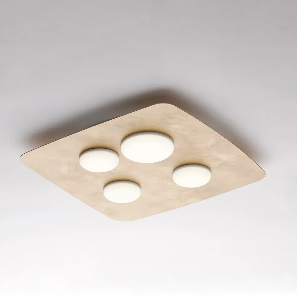 إضاءة مصنوعة في إيطاليا من الزجاج والمعدن لإضفاء لمسة جمالية على الديكورات الداخلية – كيبلر Viadurini