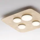 إضاءة مصنوعة في إيطاليا من الزجاج والمعدن لإضفاء لمسة جمالية على الديكورات الداخلية – كيبلر Viadurini