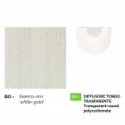 مصباح حائط من الألومنيوم الأبيض صنع في إيطاليا، أنوسكا Viadurini