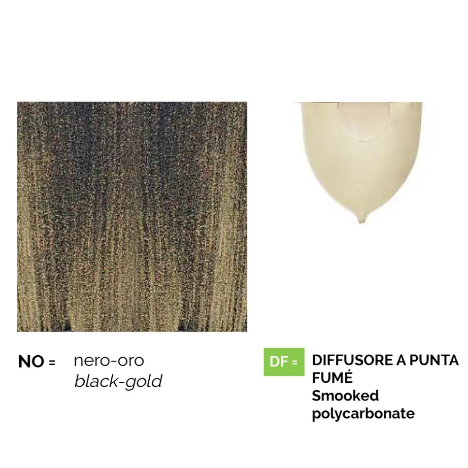 مصباح حائط للحديقة مصنوع من الألومنيوم المصبوب في إيطاليا، أنوسكا Viadurini