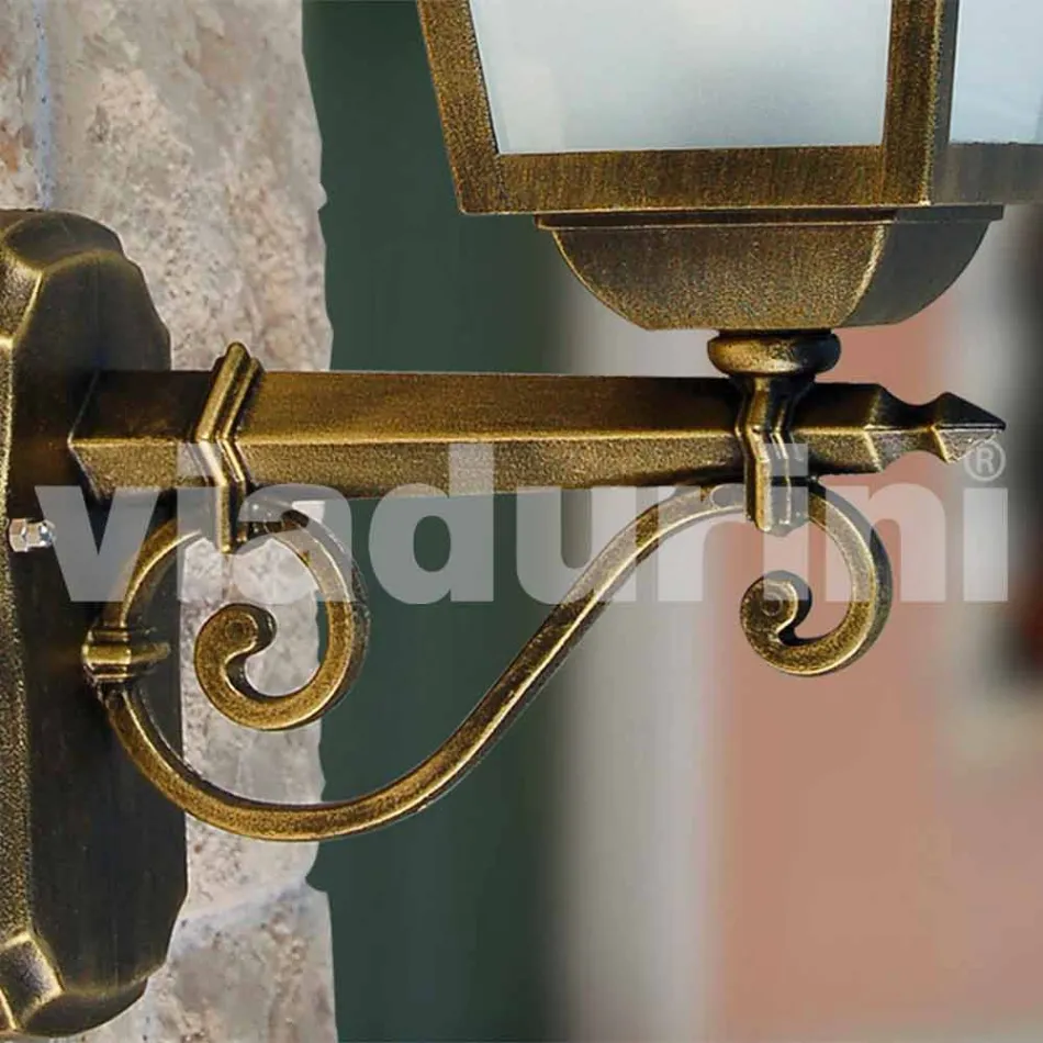 كريستل، مصباح حائط للحديقة من الألومنيوم مصنوع في إيطاليا Viadurini