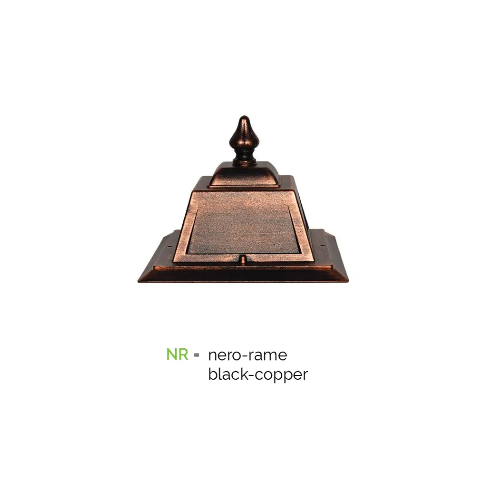 مصباح حائط خارجي عتيق من الألومنيوم صنع في إيطاليا - دوروتي Viadurini