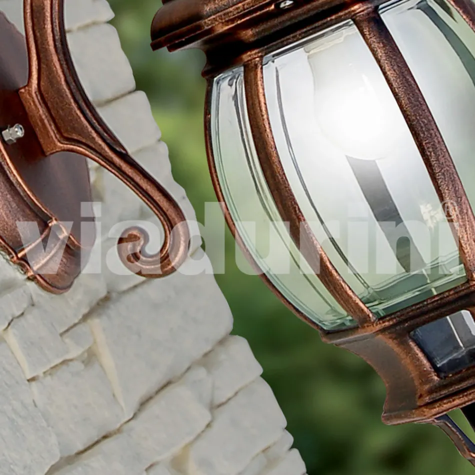 مصباح حائط للحديقة من الألومنيوم صنع في إيطاليا، أنيكا Viadurini