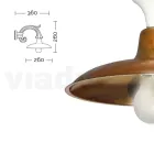 مصباح حائط خارجي عتيق من الألومنيوم صنع في إيطاليا - أديلا Viadurini