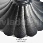 مصباح سقف من الأكريليك والألمنيوم الأسود صنع في إيطاليا - Trovanero Viadurini