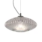 مصباح معلق من الزجاج المنفوخ يدويًا في البندقية - دافني Viadurini