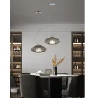 مصباح معلق من الزجاج المنفوخ يدويًا في البندقية - دافني Viadurini