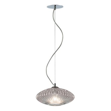 مصباح معلق من الزجاج المنفوخ يدويًا في البندقية - دافني Viadurini