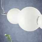 مصباح معلق مصنوع يدويًا من زجاج البندقية متعدد الطبقات - جوبيتر Viadurini