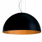 مصباح معلق بلونين من الفولاذ Ø40x H20x L.cavo100cm، Luce Viadurini