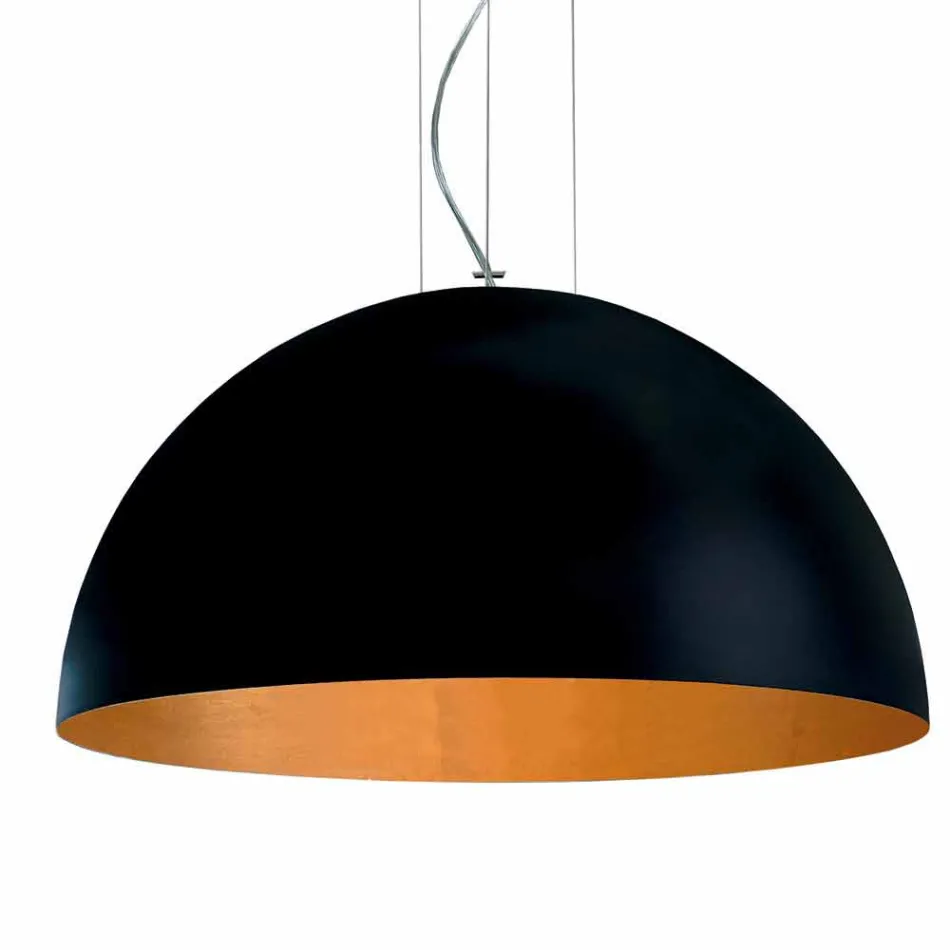 مصباح معلق بلونين من الفولاذ Ø40x H20x L.cavo100cm، Luce Viadurini
