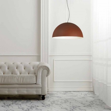مصباح معلق بلونين من الفولاذ Ø40x H20x L.cavo100cm، Luce Viadurini