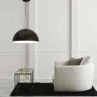 مصباح معلق بلونين من الفولاذ Ø40x H20x L.cavo100cm، Luce Viadurini