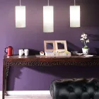 مصباح تعليق أسطواني من البولي إيثيلين صنع في إيطاليا - مينيرفو Viadurini