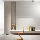 مصباح معلق بإضاءة LED وكابلات قابلة لتعديل الطول - برتقالي Viadurini