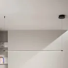 مصباح معلق بإضاءة LED وكابلات قابلة لتعديل الطول - برتقالي Viadurini