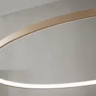 مصباح معلق بإضاءة LED دائرية أفقية من المعدن - لون التوت Viadurini