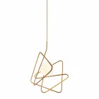 مصباح معلق من الفولاذ الحديث Ø60xh.60xL.cavo200cm، أديل Viadurini