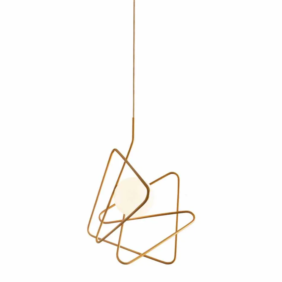 مصباح معلق من الفولاذ الحديث Ø60xh.60xL.cavo200cm، أديل Viadurini