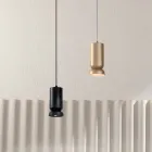 مصباح تعليق من الألومنيوم المطلي بالمسحوق وكابل قابل للتعديل - بوكسوس Viadurini