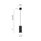 مصباح تعليق من الألومنيوم المطلي بالمسحوق وكابل قابل للتعديل - بوكسوس Viadurini