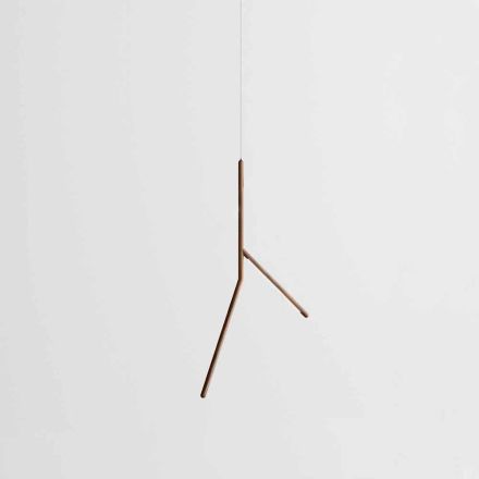 مصباح معلق من الخشب الصلب بتشطيبات مختلفة، صنع في إيطاليا - أورلوف Viadurini