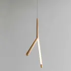 مصباح معلق من الخشب الصلب بتشطيبات مختلفة، صنع في إيطاليا - أورلوف Viadurini