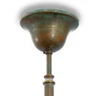 مصباح معلق مصنوع من النحاس والزجاج، حاصل على تصنيف IP44، صنع في إيطاليا - دراغو Viadurini